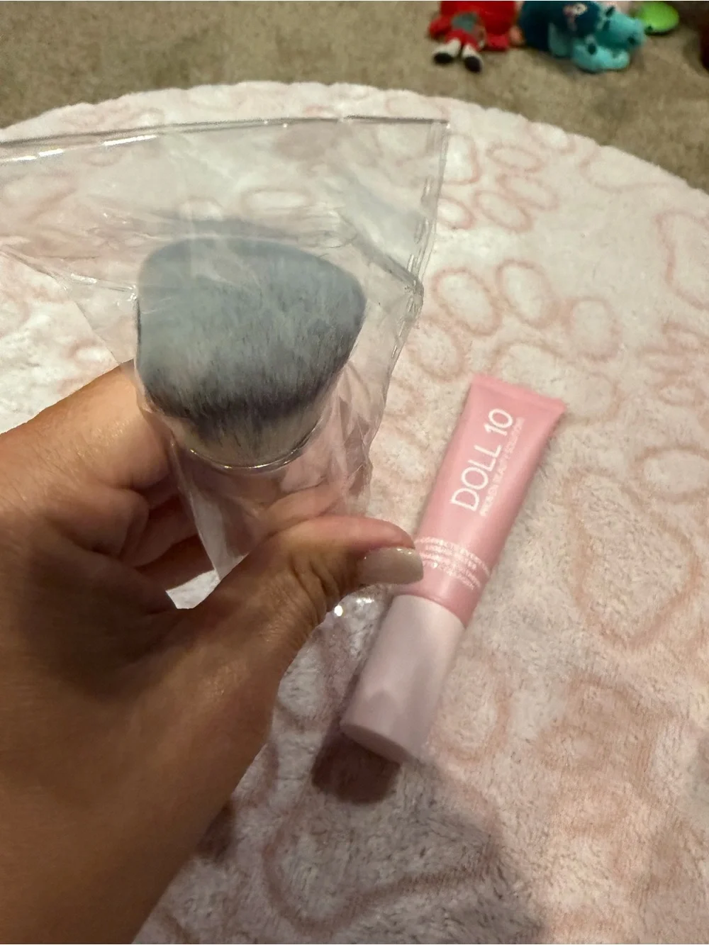 DOLL 10 Pink Blending Brush & Face Duo